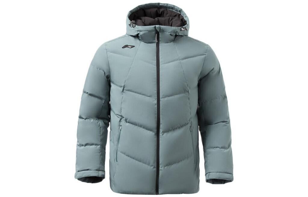 Li Ning Training Collection Fitness Collection Down Jacket Winter Men's Cavalry Blue AYMR017-6
