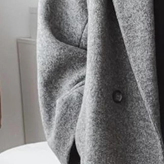 

TEMU Women s Woolen Trench Coat, Multi-color, Multi-size, 2026 Collection S океан синий