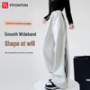 FitonTon Women's High-Waist Wide-Leg Sweatpants
