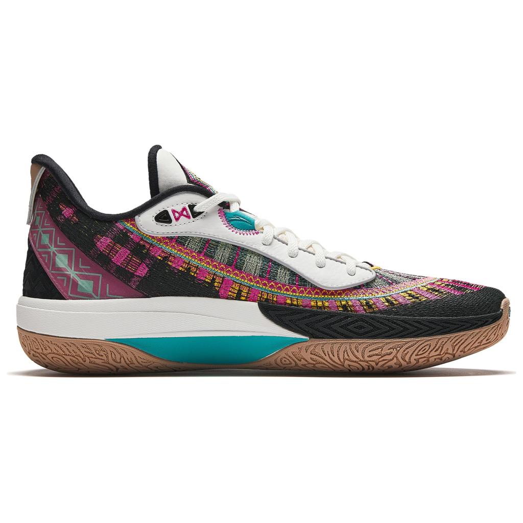 Anta Shock Wave 6 Pro Łapanie Marzeń Męskie Sneakersy Czarno-Biało-Różowe 112431111-4