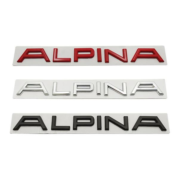 Adesivo per auto 3D in metallo cromato ALPINA emblema distintivo decalcomanie per E46 E39 E60 E90 E36 E53 E30 E34 F10 F30