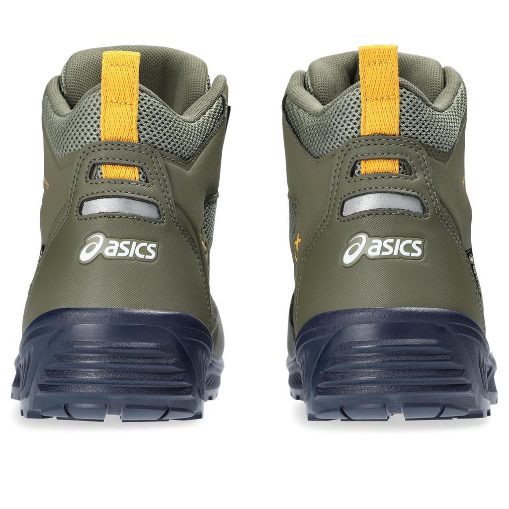Asics Working Winjob CP604 300 Safety Work Mantle Green X Tiger Size Cm G-TX Shoes Yellow, 28.0