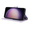 SY-003 For Samsung Galaxy S24+ Case PU Leather Stand View Phone Wallet Cover with Hand Strap