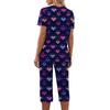 2 Piece Sets For Women Short Sleeve Top And Pants With Pockets Workout Soft  Print Sets