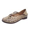 Fashion Designer Elegant Women's Flat Hollow Ballet Shoes 2024 Summer Flat Retro Women's Slip-On Loafers Cut Moccasin Shoes Zapatos