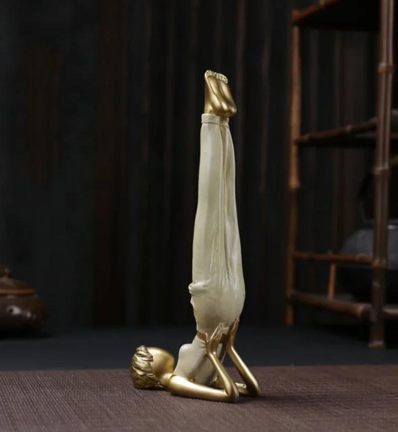 

Искусство Абстракция Медитация Йога Скульптура Поза Йоги Статуэтка Декоративная Смола Девушка Дом Книжная Полка Декор Подарок Домашнее Украшение