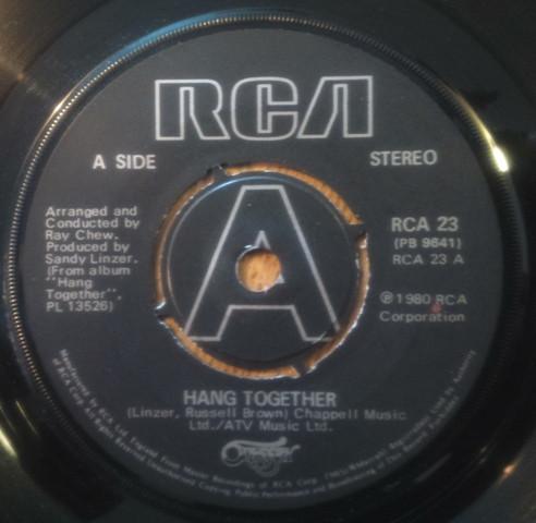 

7inch Record ODYSSEY - Hang Together RCA23 RCA 1988 UK Soul/Funk Used