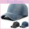 Classic Denim Baseball Cap With Sparkling Embellishments For Daily Wear Men Women