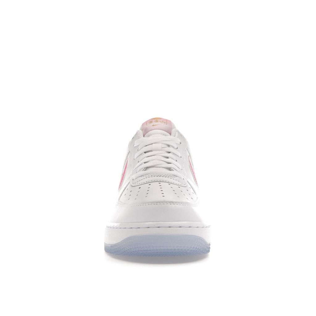Nike Air Force 1 07 San Francisco Pack - Lotusblume Herren-Sneakers Weiß Lotus-Pink Gelbgold FD0778-100