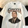 Maglietta Grafica Personaggio Padrino Vintage Stampa GODFATHER Gotica Maglietta 100% Cotone Stile Gangster Retrò Top Unisex