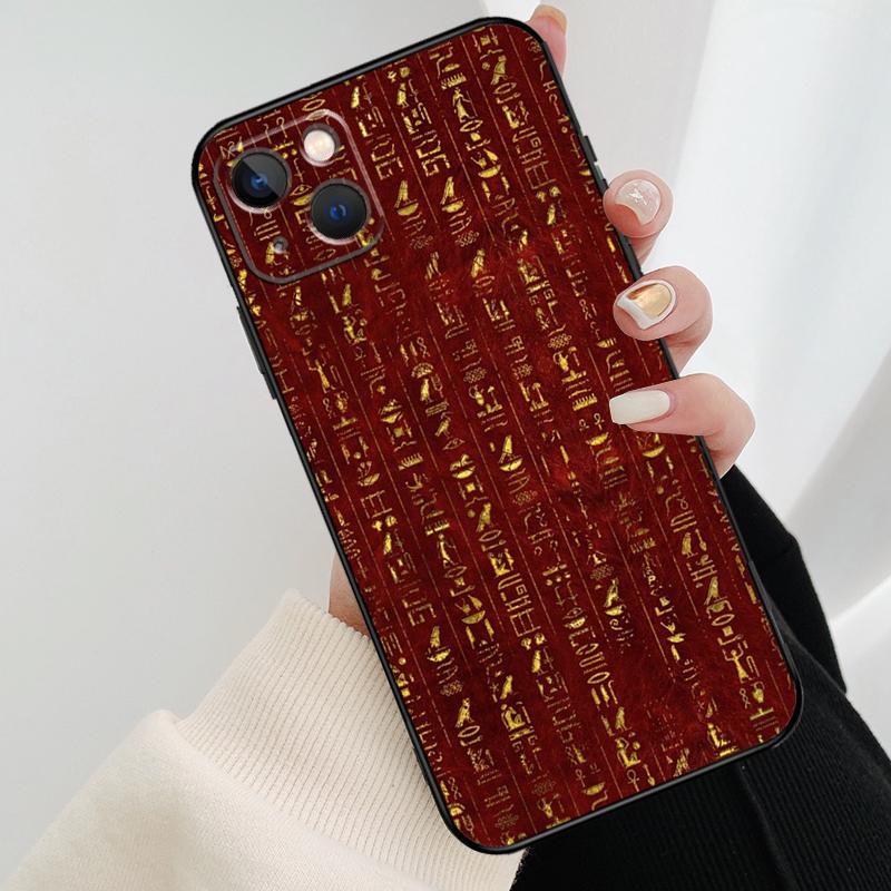 Ägypten Pharao Wandmalerei Handyhülle Für iPhone 17 Pro Max 15 14 13 11 12 16 Pro Max mini 15 16 Plus 16e 17 Air Cover