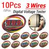 5/10Pcs 3 Wires Digital Voltage Tester 0-100V 0.28 Inch Mini DC Voltmeter LED Screen Red/Blue/Yellow/Green Pressure Measurement