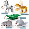 Large Animal Building Blocks for Children's Educational Play - Dolphin Set with Loose Parts