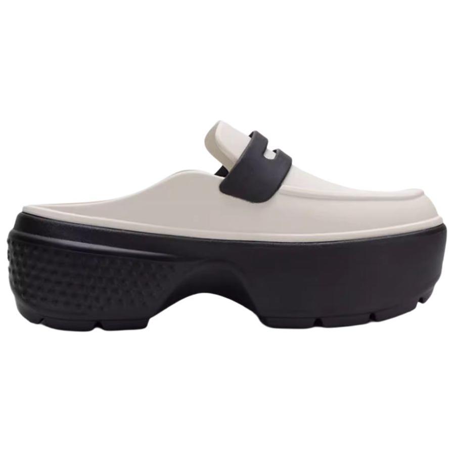 Crocs Stomp Loafer Linen Black Men Sneakers Cream 209937-1HR