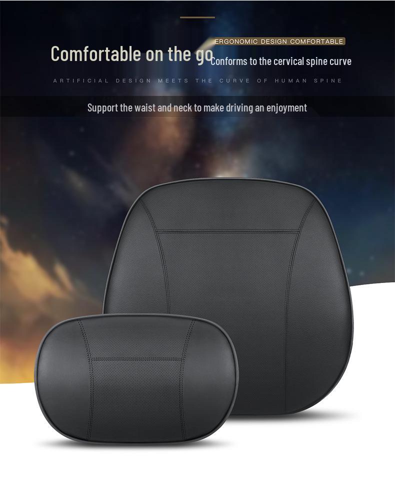 Geely Car Headrest & Lumbar Support Cushion for Boyue, Borui, Bin Yue, Emgrand GL, Vision