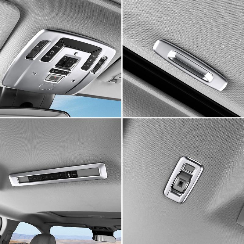 For Toyota Sienna Granvia Roof Reading Light Trim Frame Front Rear Overhead Console Cover Anti-scratch Interior Accessories