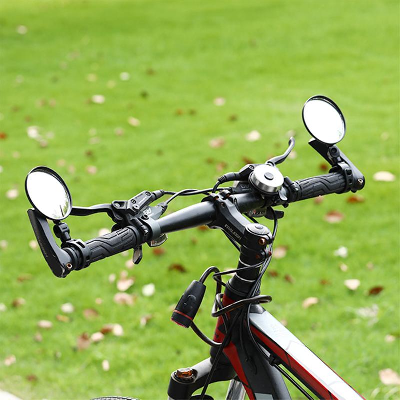 Fahrradspiegel Lenker Rückspiegel für Fahrrad Motorrad 360 Grad Drehung Verstellbar Weitwinkel Modifizierter Konvexspiegel Reflektor