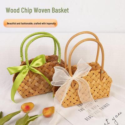 Coș cu flori din ratan țesut manual: Depozitare și Decorare Living și Dormitor