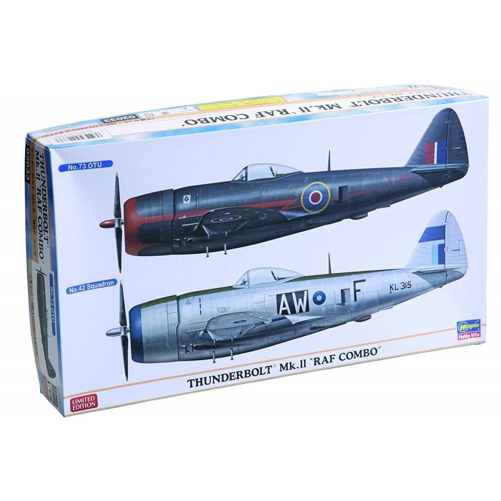 

Hasegawa Scale Royal Air Force Thunderbolt RAF Combo Plastic Model Kit 02033 1/72 Mk.II