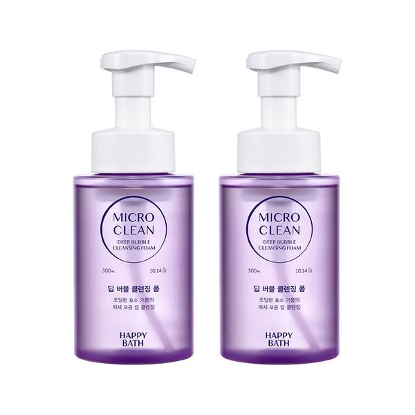 HAPPY BATH Micro Clean Deep Bubble Cleansing Foam 300ml x 2