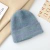 New wool hats women and women autumn and winter new imitation mink ear protector cold hat showing small face gradual change color warm knitted hat