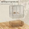 Folding 304 Stainless Steel Pet Cage Light Weight Rustproof Bird Cage With Secure Lock For Easy Transport