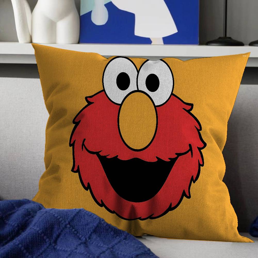 Sesame Street Cartoon Pillow Cover Sofa Cushion Cover Home Room Decoration Children Gift
