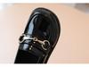 2025 Spring & Autumn Kids' Black Leather Shoes: Children's Princess & Boys' British Style Fashion Leather Shoes.