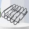 BBQ Rib Rack Stand Anti-Corrosion Iron Roasting Stand Holds for Smoker and Grill
