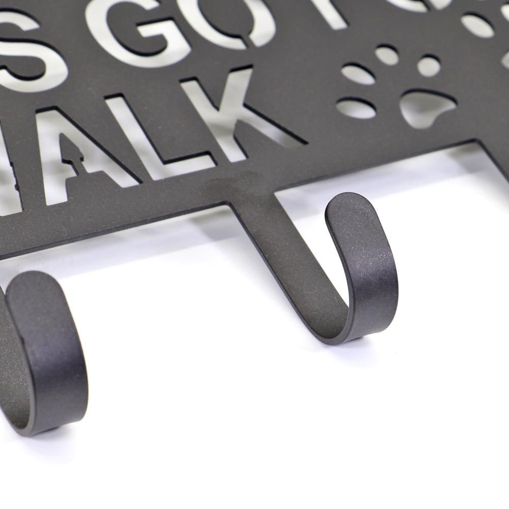 Metal Pet Dog Leash Hanger Hook Dog Leash Wall Rack Holder with Free Nail Hang On Leather Nylon Leash Key Pet Accessories