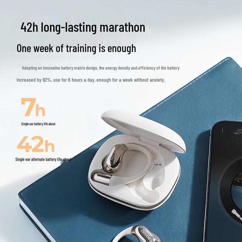 Sennal G9SAI Open-Ear Wireless Sports Headset with Translation & Noise Cancellation