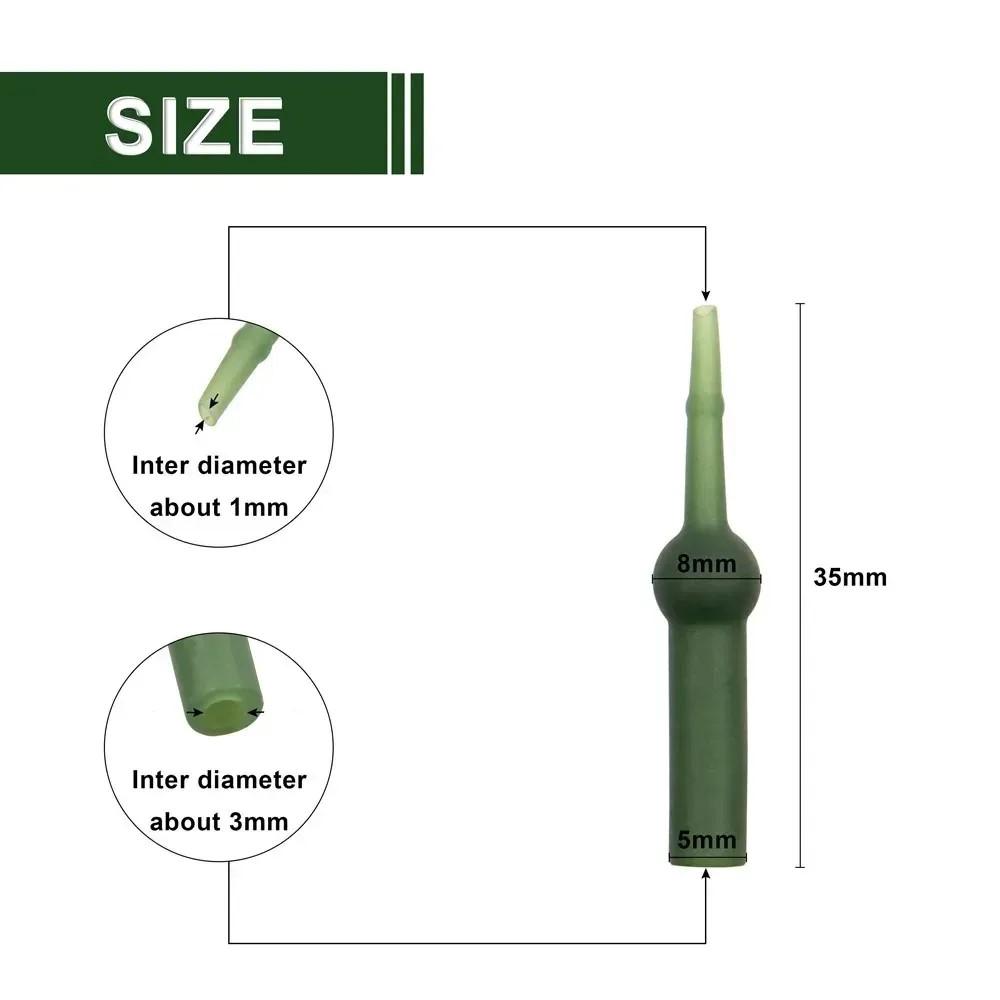 50Pcs Carp Fishing Running Rig Kit Quick Change Swivels Hook Sleeves Chod Rig Buffer Beads for Fishing Helicopter Rig Connector