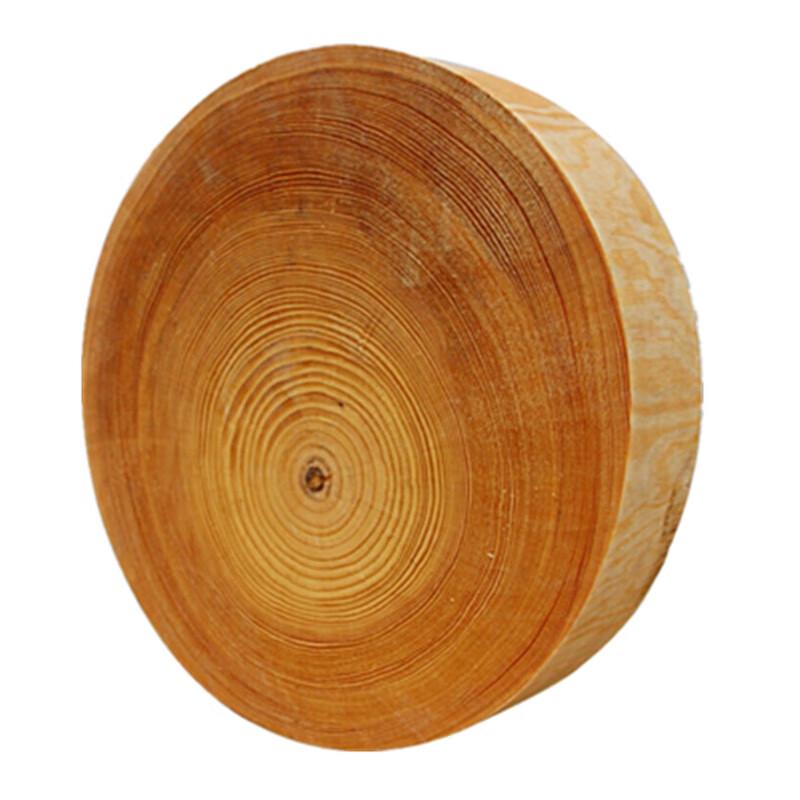 Hua Bei Shi Round Thick Pine Cutting Board, 44cm Diameter, 15cm Thick