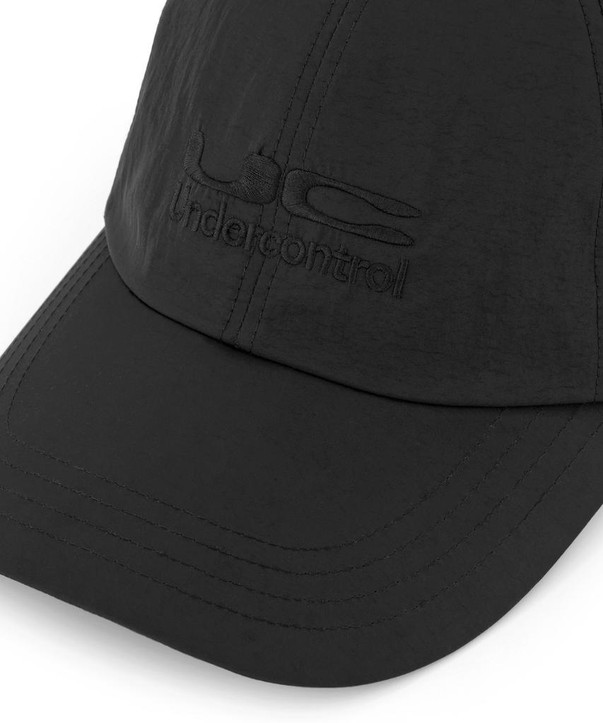 Eondeok Eonteulol Summer Nylon Long Brim Soft Top Deep Logo Ball Cap Unisex Baseball Cap Uc Duplex / Nylon B B / Black