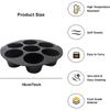 Formă Silicon 7 Orificii Prăjitură Ustensile Copt Petrecere Acasă Formă Cilindrică DIY Accesorii Friteuză cu Aer Unelte Copt Mufine