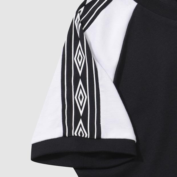 UMBRO Hbl Og Side Diamond Women'S V-Neck Short Sleeve T-Shirt Black (Uq322Crs81)