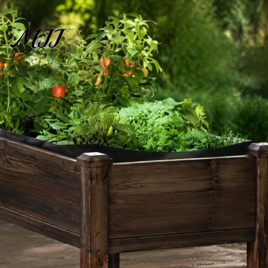 Cuttable Garden Bed Liner Raised Liner, Keeps Soil Contained and Water Drainage, Breathable Heavy Duty Fabric Planter Box Non Woven Plant for