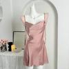 2026 Lace Strap French Nightdress Slim Pure Style Sexy Nightwear Ice Silk Homewear