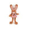 Warm Warm Stuffed Bunny Keyring With Plaid Dress Decoration For Cute Collection Fans