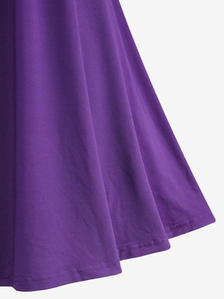 Rosegal Übergröße, gekreuztes, gerüschtes Camisole-Kleid und geschnürter Überwurf mit floraler Spitze und Kapuze