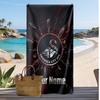 Swansea City FC Personalisiertes Bedrucktes Strandtuch Fußballlogo Unterstützung Benutzerdefinierter Name Text Absorptionsfähiges Handtuch für Sport Reisen Besonderes Geschenk