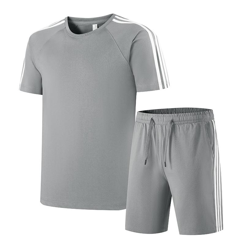 Set Estivo Uomo Casual Sportivo Manica Corta Set Due Pezzi Uomo