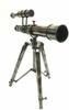 Brass Telescope With Wooden Tripod Stand Maritime Nautical Vintage Desk Décor
