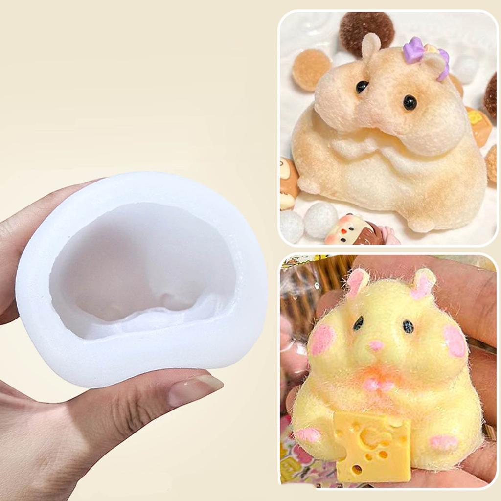 Backformen Hamsterförmige Silikonformen für Mousse Kuchen Cupcakes Schokolade Keks Kuchenaufleger Fondantdekorationen