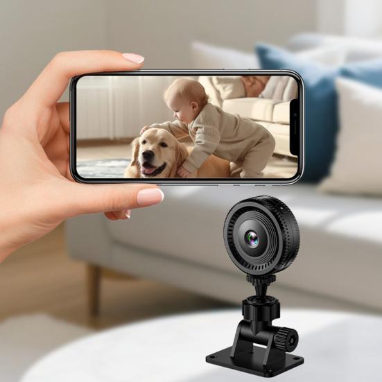 WiFi Wireless Camera 1080P HD-compatible Night Vision Indoor Home Security Camera Outdoor Surveillance Camera Portable Mini Sport Action Camera