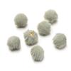 10pcs 17mm Plush Fur Covered Ball Beads Charms Pompom Beads Pendant for DIY Earring Bag Keychain Pendant Jewelry Making Supplies