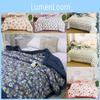 Lotso Print Flower Cotton Fiber Comforter Moisture Wicking Breathable Fabric