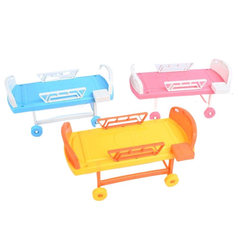 Children's Role Play Hospital Bed Toy Pretend Play Doctor Nurse Game for Kids Educational Playhouse Toy
