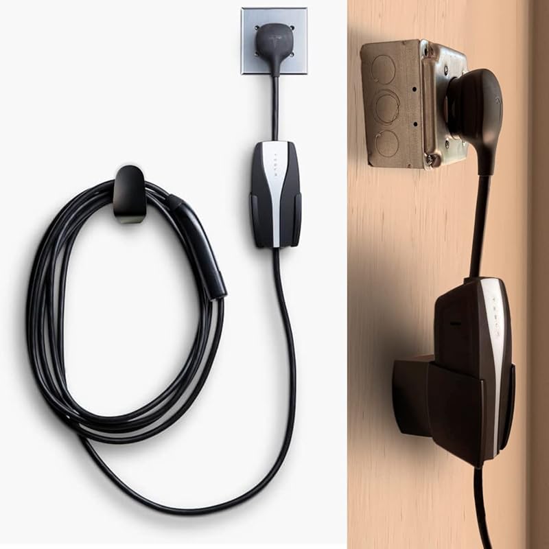 Tesla Mobile Charger Wall Mount Cable Organizer Bracket With UMC Holder Fit Tesla Gen 2 Mobile Connector Charging Cable Cord Model 3 Y X S