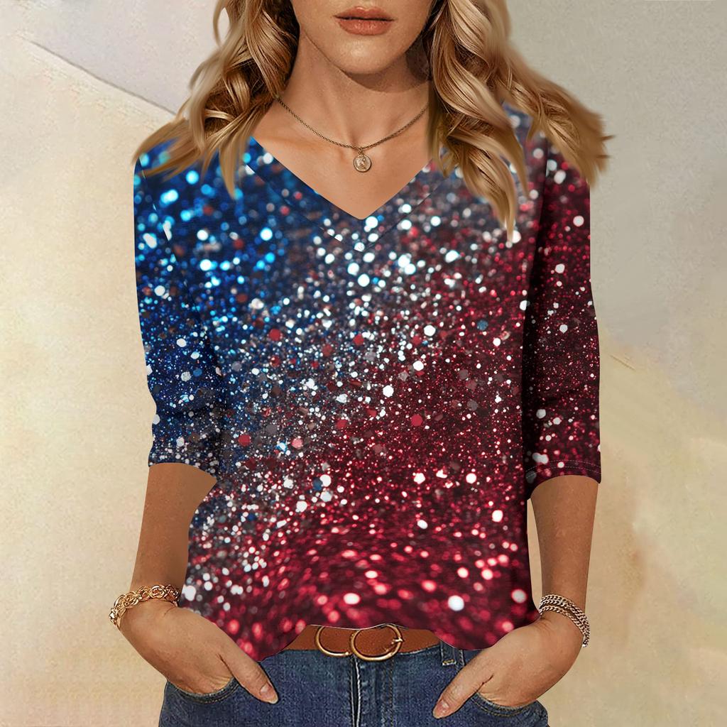 Long Sleeve Shirts for Women Womens Long Sleeve Tops Long Sleeve T Shirt Women Long Sleeve Going Out Tops for Women V Neck Printed Top